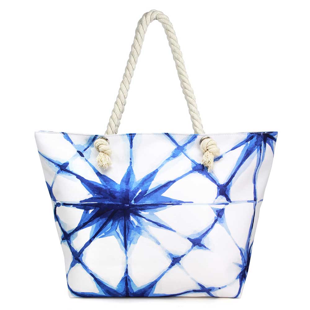 Sac fourre-tout de plage à imprimé tie-dye