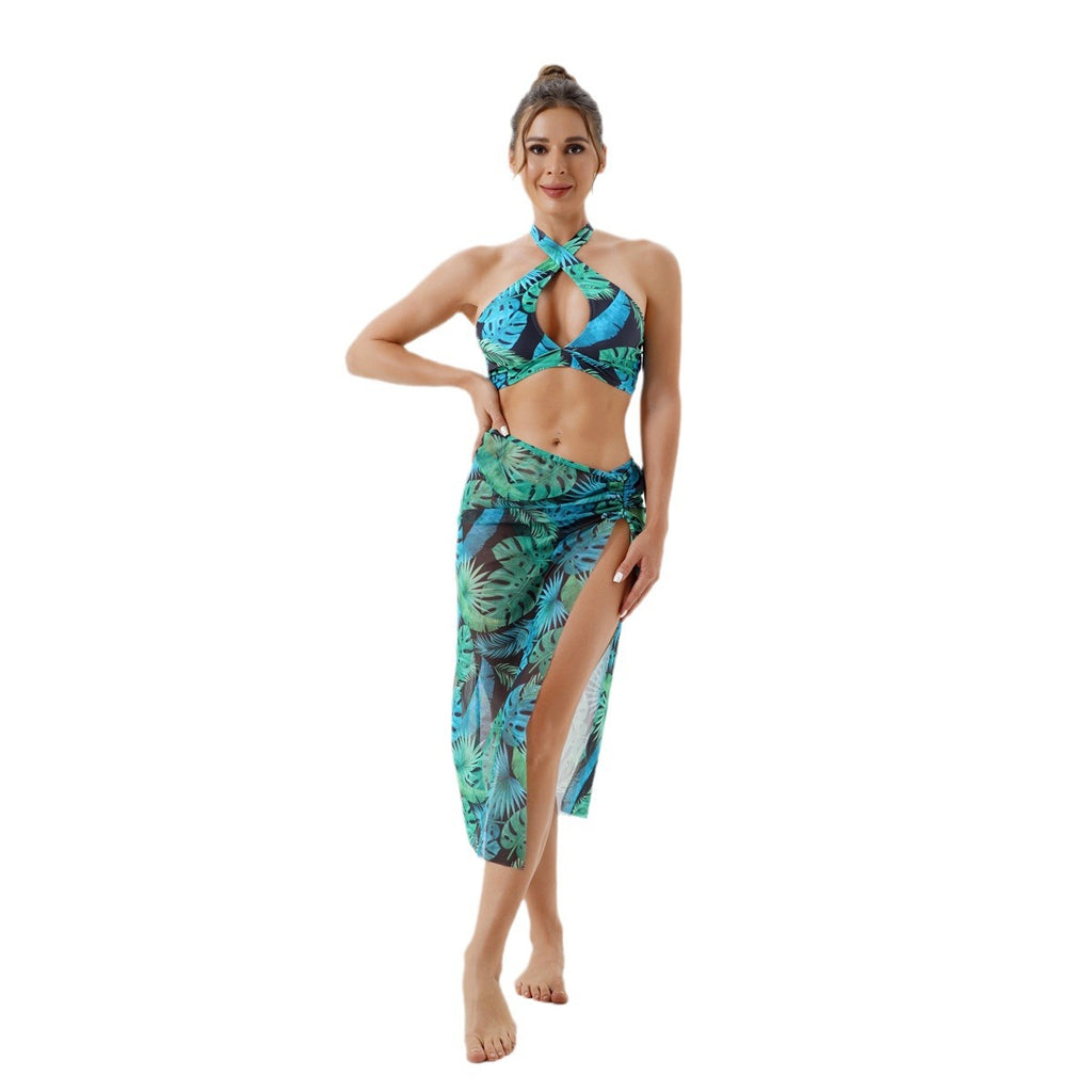 Beach Swimwear Three-Piece Set