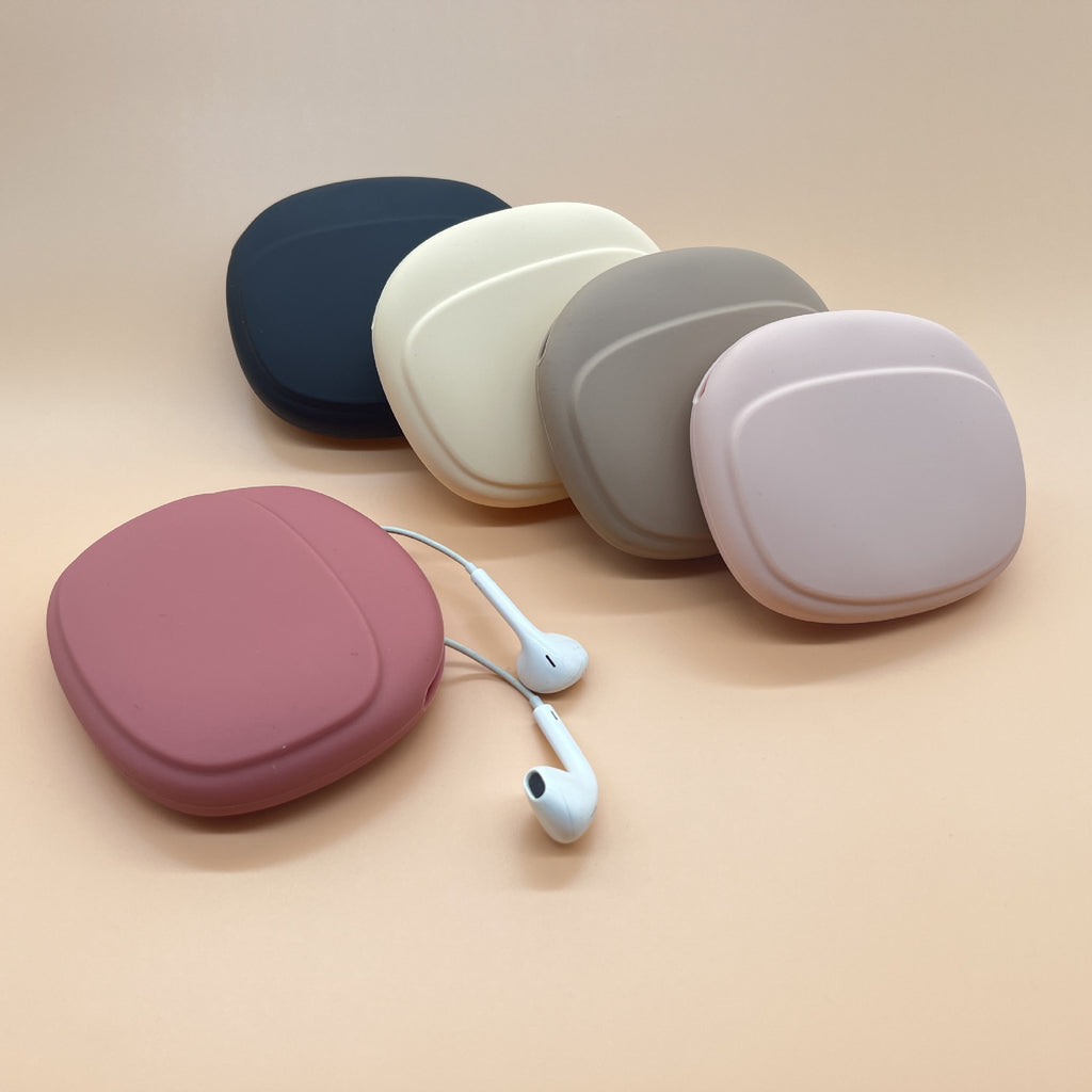Silicone earphone cable bag Data cable storage case Silicone storage bag Silicone earphone bag