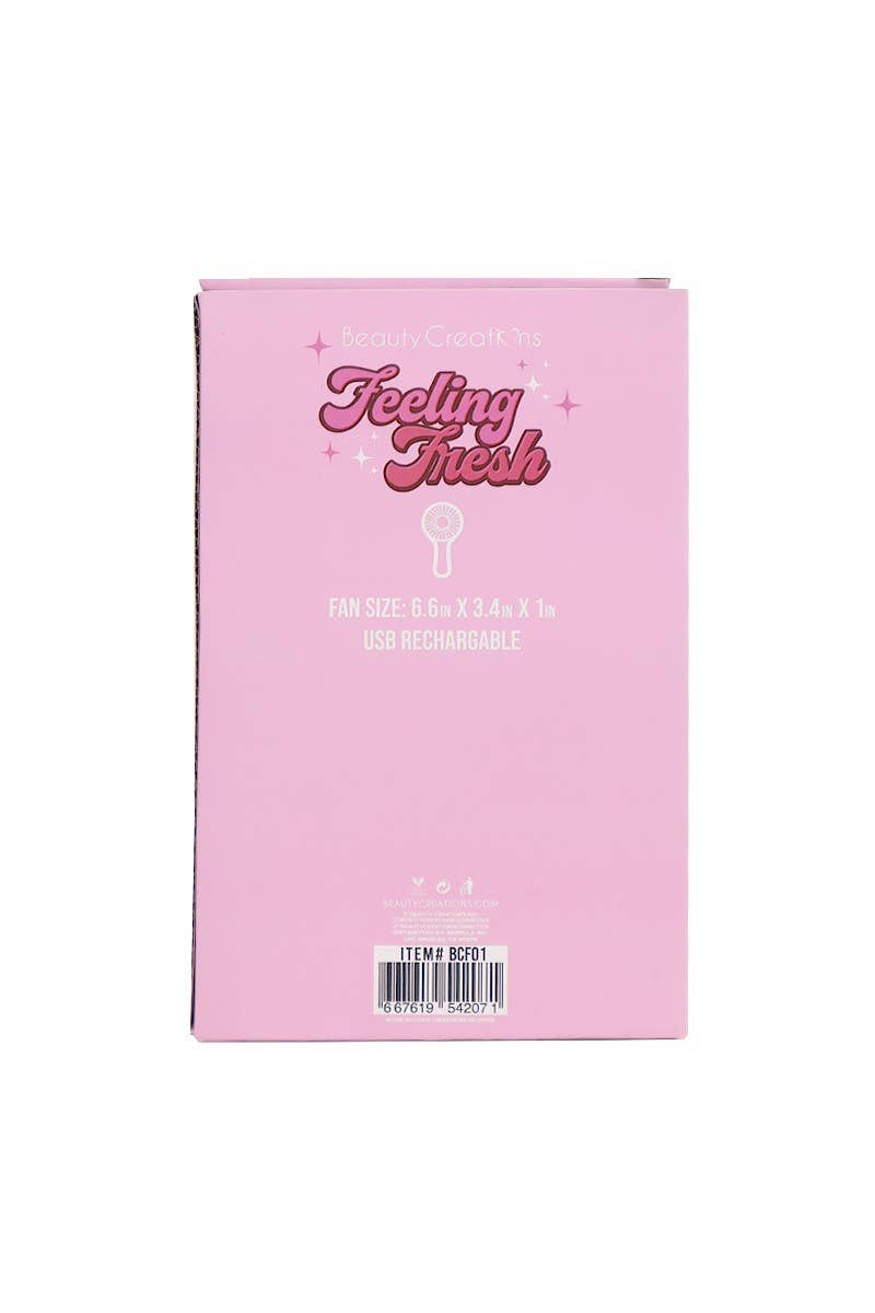 Beauty Creations Feeling Fresh Portable Fan - Pink