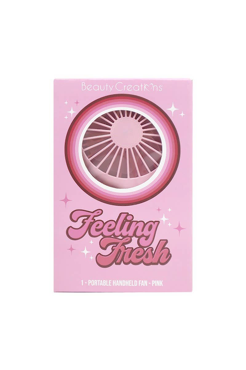 Beauty Creations Feeling Fresh Portable Fan - Pink